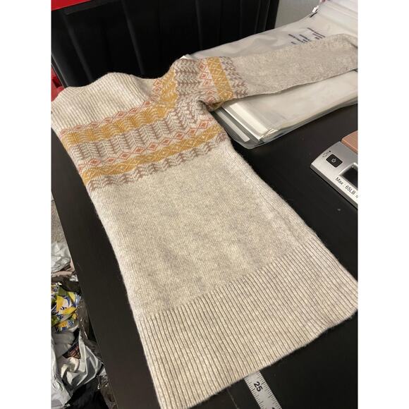 Kuhl Sweater Womens Medium Merino Wool Blend Fair Isle Crewneck Pullover - Picture 9 of 10